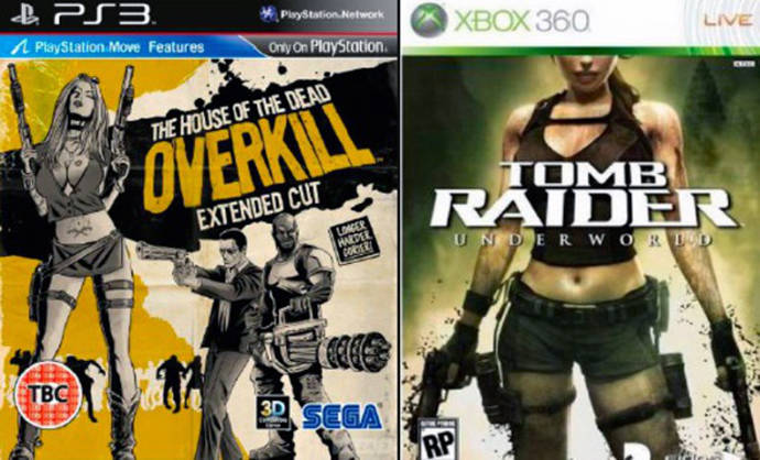 La mujer aparece como un objeto sexual en las carátulas de los videojuegos
