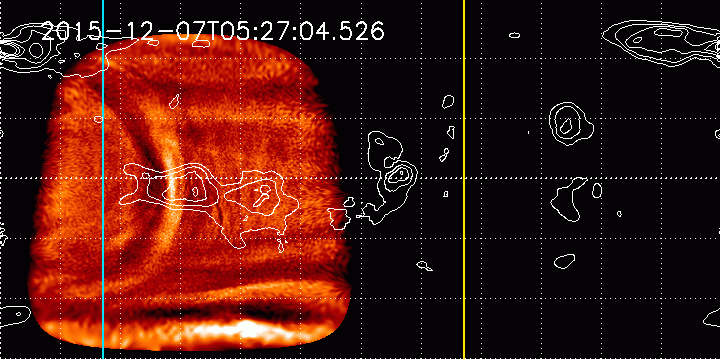 Secuencia de las temperaturas tomadas en la cima de las nubes de Venus que muestran la estructura sobre la superficie del planeta / ©Planet-C