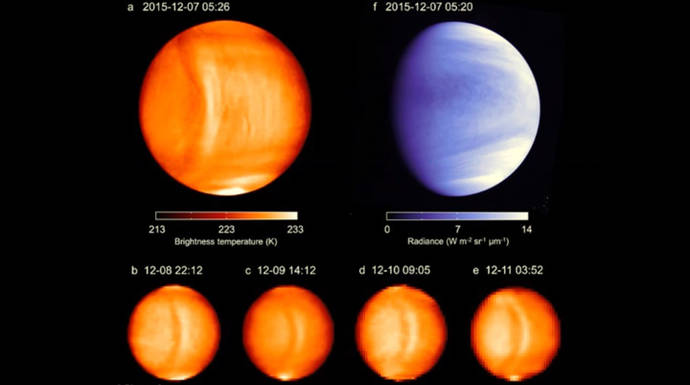 Temperatura y radiación de Venus tomada por la sona Akatsuki / ©Planet-C