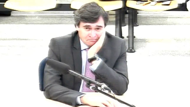 José Antonio Sáenz Jiménez, durante su declaración en el caso Gürtel