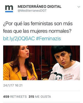 Varias empresas deciden quitar la publicidad de una web por llamar "feas" a las feministas