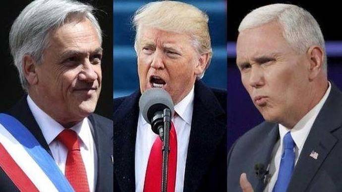 Piñera, (Donald) Trump y (Mickey) Pence
