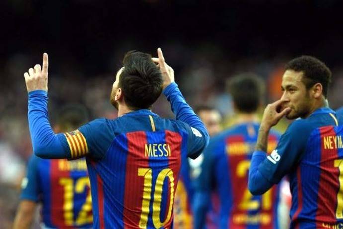 Lionel Messi anotó uno de los tantos de la victoria del Barcelona. 