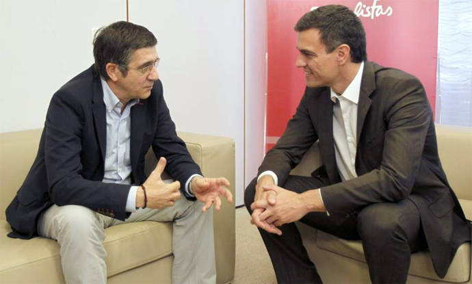 Patxi López y Pedro Sánchez en una imagen de archivo