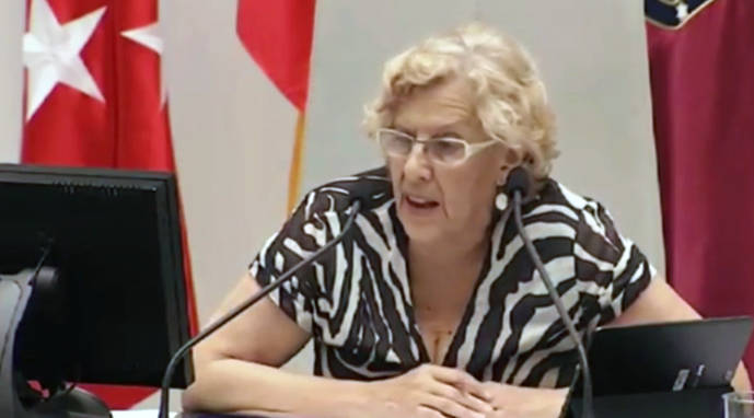 La alcaldesa de Madrid, Manuela Carmena, en una imagen de archivo