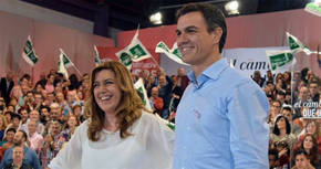 Susana Díaz prepara un acto con alcaldes de toda España para frenar el 'efecto Sánchez'