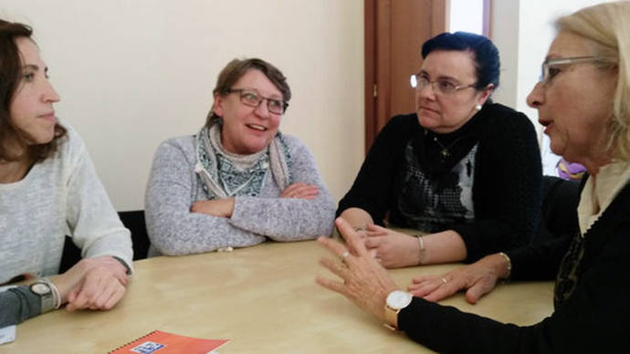 Isabel Fernández, Isabel López, Susana Gaytán y Mari Carmen Monreal