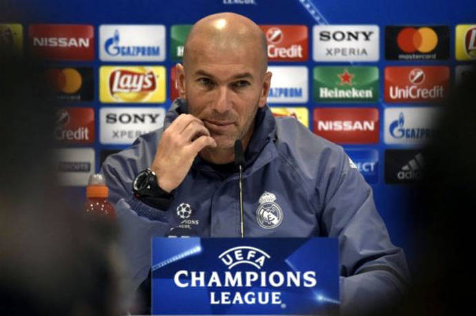 Zidane, técnico del Real Madrid. 