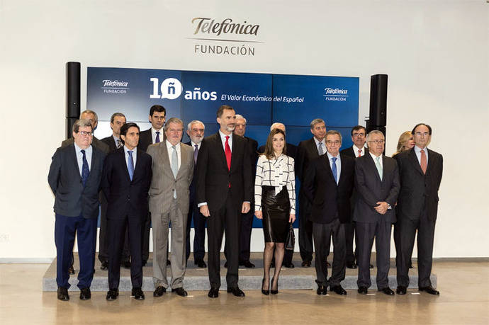 Mario Vargas Llosa invita en Fundación Telefónica a cuidar, promover y defender la lengua española
