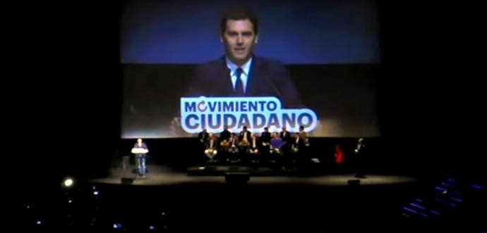 Albert Rivera en el acto de presentación de Movimiento Ciudadano