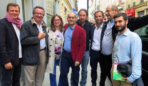 Pablo Iglesias se reunió con el candidato socialista a la presidencia de Francia