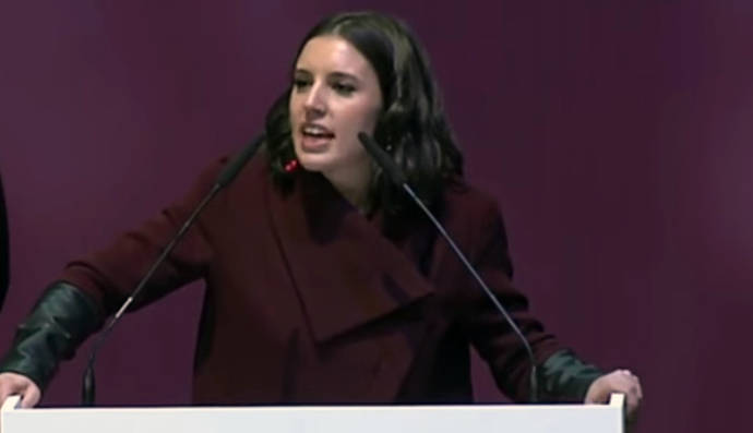 Irene Montero, actual portavoz de Podemos en el Congreso