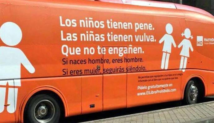 Madrid: El bus contra la transexualidad que levanta polémica