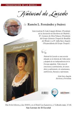 Ramón L. Fernández presenta su novela “Natural de Laredo” sobre la vida de un indiano en Cuba