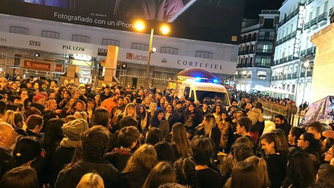 Manifestantes en Sol piden una justicia igual para todos