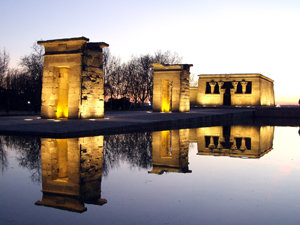 Templo de Debod al atardecer