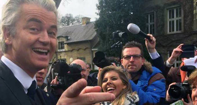 La campaña holandesa está marcada por el ascenso del xenófobo Geert Wilders