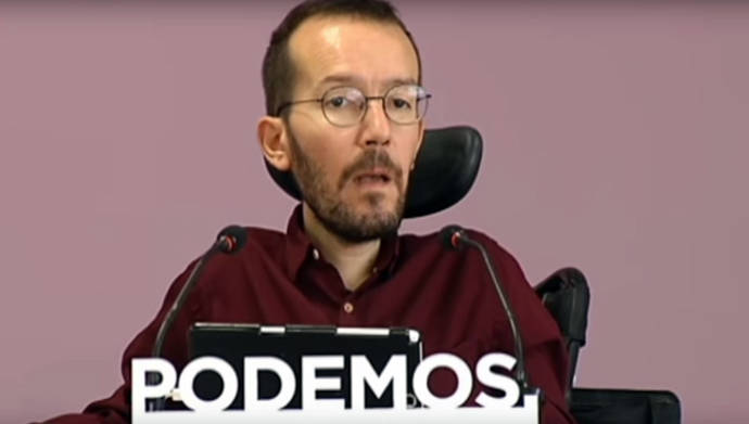 El secretario de Organización de Podemos, Pablo Echenique