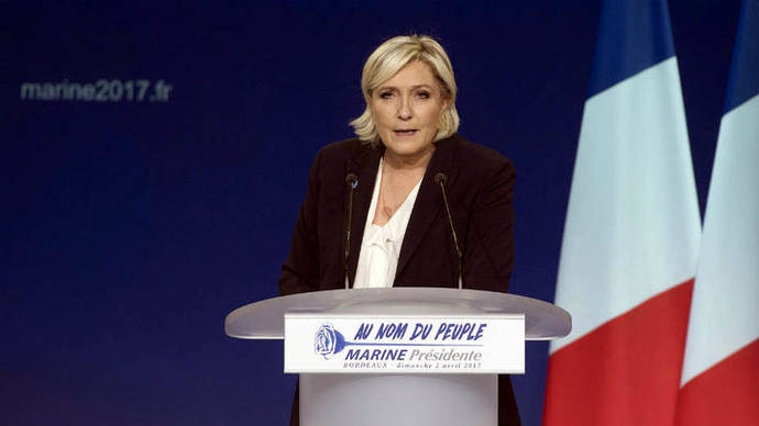 Marine Le Pen pide a los franceses unidad para afrontar la globalización