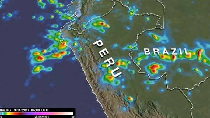La NASA analizó las 'extremas' lluvias que se registran en el Perú