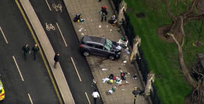 Cinco personas mueren y cuarenta resultan heridas en un atentado junto al Parlamento británico