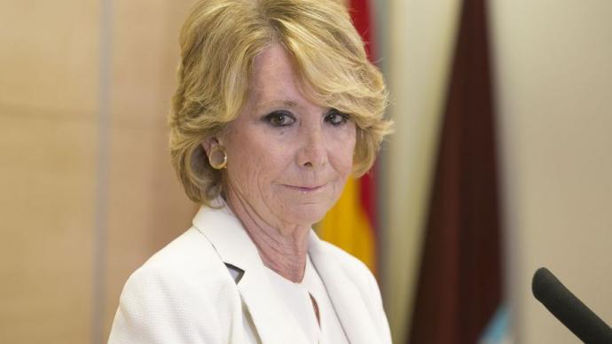 La expresidenta de la Comunidad de Madrid Esperanza Aguirre.