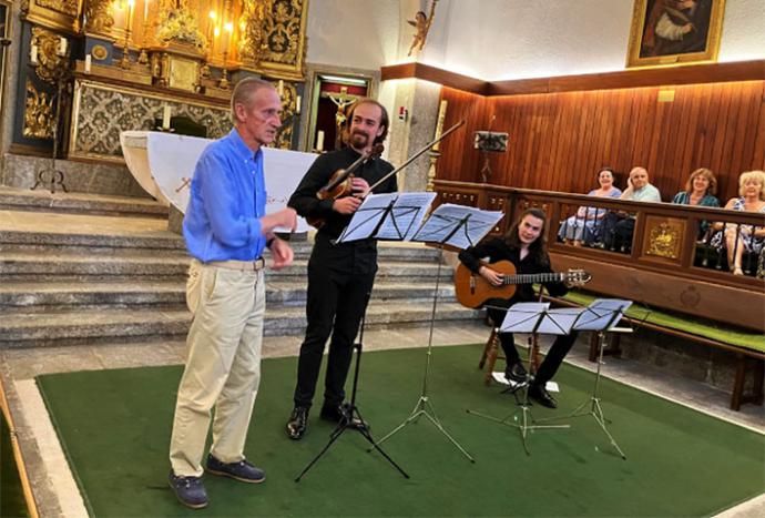“Paisajes sonoros de España”, guitarra y violín de Antonio Niño y Santiago Daneyko en la Capilla de Abantos