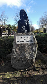 Diana Quer, homenaje, plaza y monumento en Pozuelo de Alarcón
