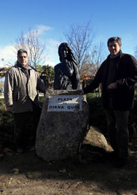 Diana Quer, homenaje, plaza y monumento en Pozuelo de Alarcón