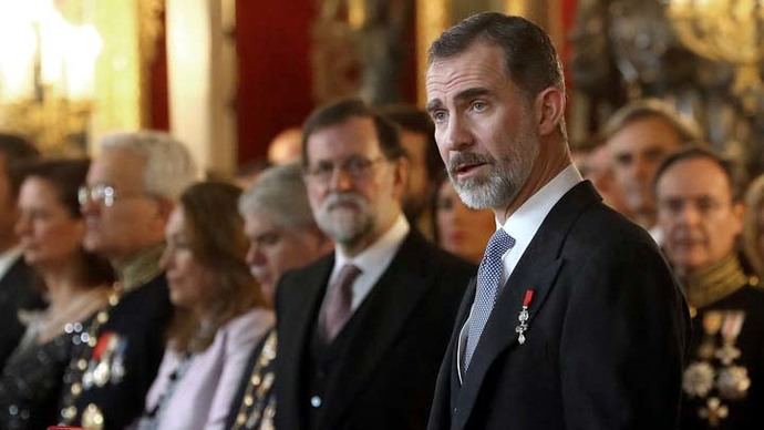 Felipe VI agradece el apoyo internacional a España en la crisis catalana