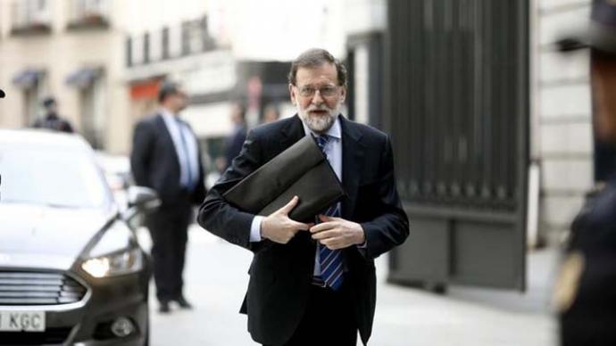 Mariano Rajoy, entrando al Congreso de los Diputados