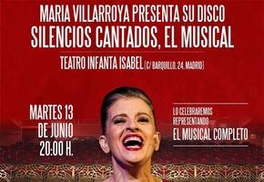 María Villarroya interpreta "Silencios Cantados El Musical" en el Teatro Infanta Isabel