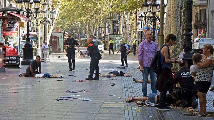 Atropellamiento en Las Ramblas de Barcelona (Archivo)