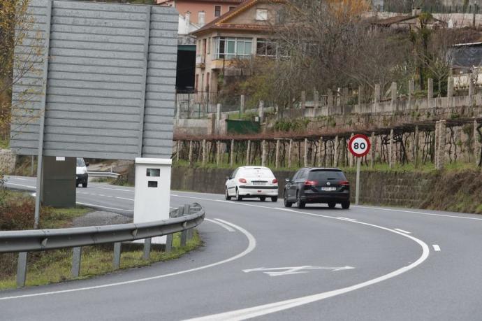 Un radar instalado en algún punto de la carretera Nacional 550 