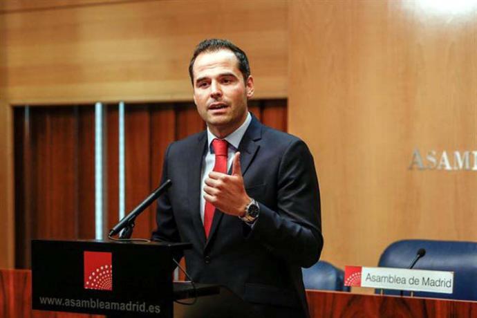 El portavoz de Ciudadanos en la Asamblea de Madrid, Ignacio Aguado