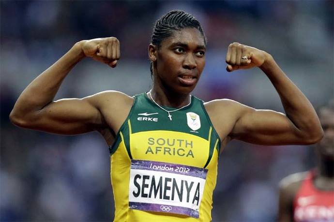 Caster Semenya, atleta surafricana, campeona mundial y olímpica, cuya feminidad ha sido puesta en duda. 