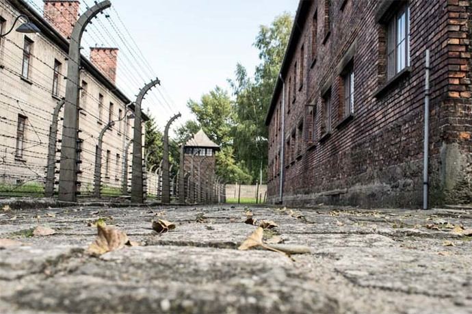 Vista parcial de Auschwitz