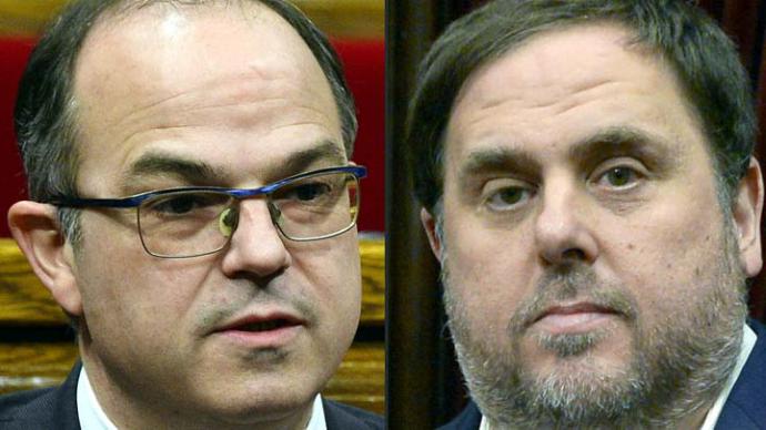 Jordi Turull y Oriol Junqueras 