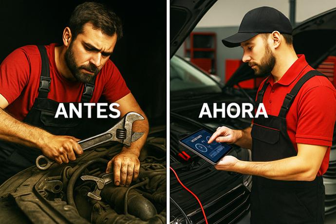 Dentro de un taller moderno: así ha cambiado la electrónica del automóvil