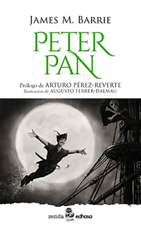 'Peter Pan' de James M. Barrie, con prólogo de Arturo Pérez-Reverte e ilustraciones de Ferrer-Dalmau
 