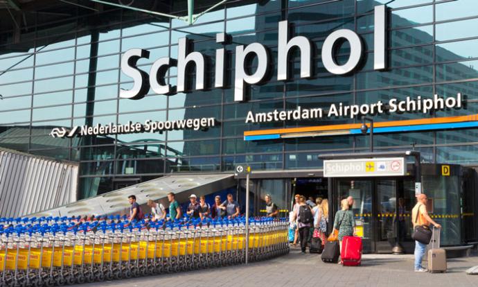 El aeropuerto de Schiphol, uno de los de mayor tráfico en el mundo