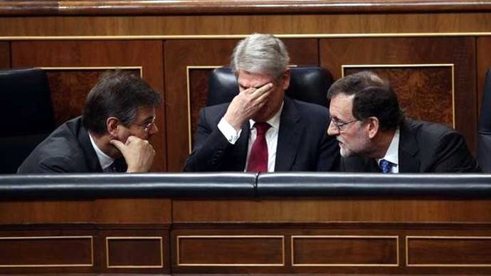 Mariano Rajoy junto al ministro de Justicia, Rafael Catalá

