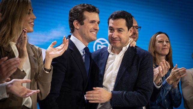 Casado y Moreno, durante la Convención Nacional del PP. FLICKR PP