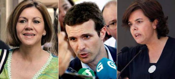 Cospedal, Casado y Saéz de Santamaría