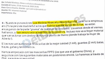 Los 'mails' del Ayuntamiento: “Habría que dar varias medallas a Medina y Luceño. Han renunciado a comisiones”