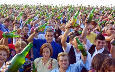 Oviedo disfruta estos días de la Fiesta de la Sidra