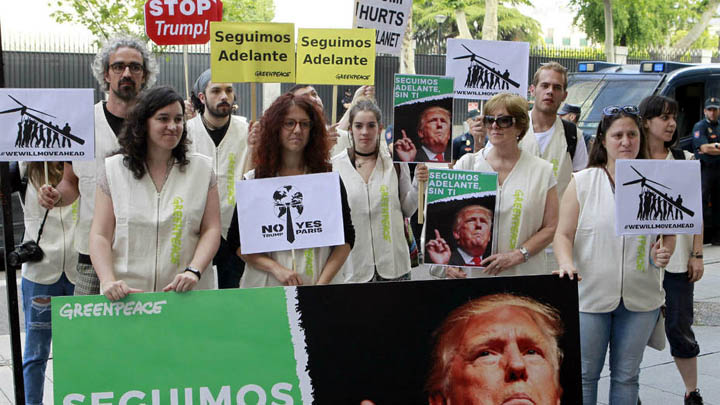 Trump, aislado tras su decisión de sacar a EEUU del Acuerdo de París