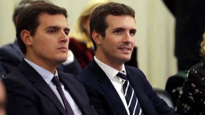 Rivera (i) y Casado en una imagen de archivo