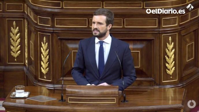 Pablo Casado, presidente del PP (captura de pantalla)