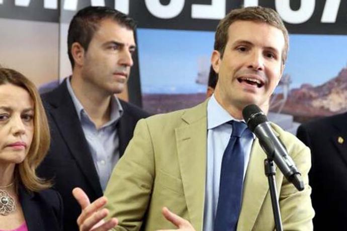 El presidente del Partido Popular, Pablo Casado. 